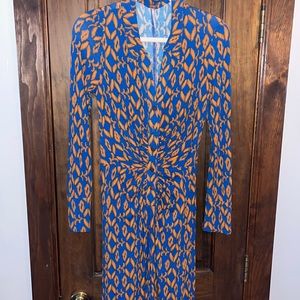 Free People Shayla Jumpsuit in Blue/Orange